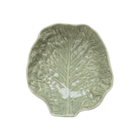 Medium Deep Lettuce Leaf Bowl 25 x 23 cm Moss Green