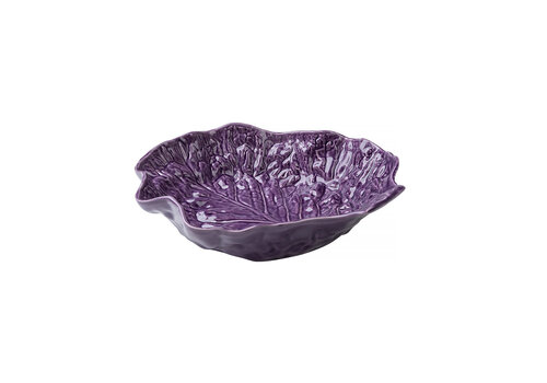 Large Deep Lettuce Leaf Bowl 32 x 32 cm Purple   Large Deep Lettuce Leaf Bowl 32 x 32 cm Purple