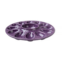 Egg Platter 28 cm Purple