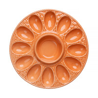 Egg Platter 28 cm Salmon