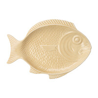 Vis Schaal Ovaal 44x33x3 Beige