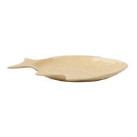 Vis Schaal Ovaal 44x33x3 Beige