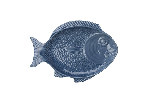  Vis Schaal Ovaal 44x33x3 Denim 