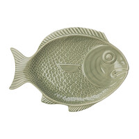 Vis Schaal Ovaal 44x33x3 Mosgroen