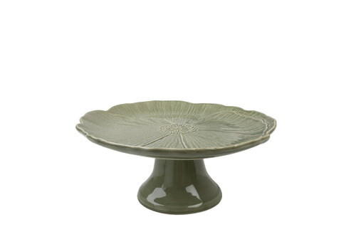 Taartplateau Papaver 28 cm Mosgroen   Taartplateau Papaver 28 cm Mosgroen