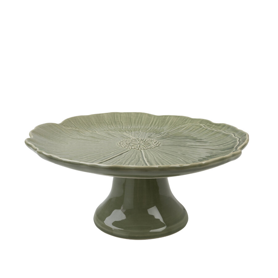 Taartplateau Papaver 28 cm Mosgroen