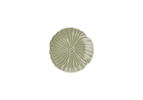  Gebaksbord Papaver 15 cm Mosgroen 