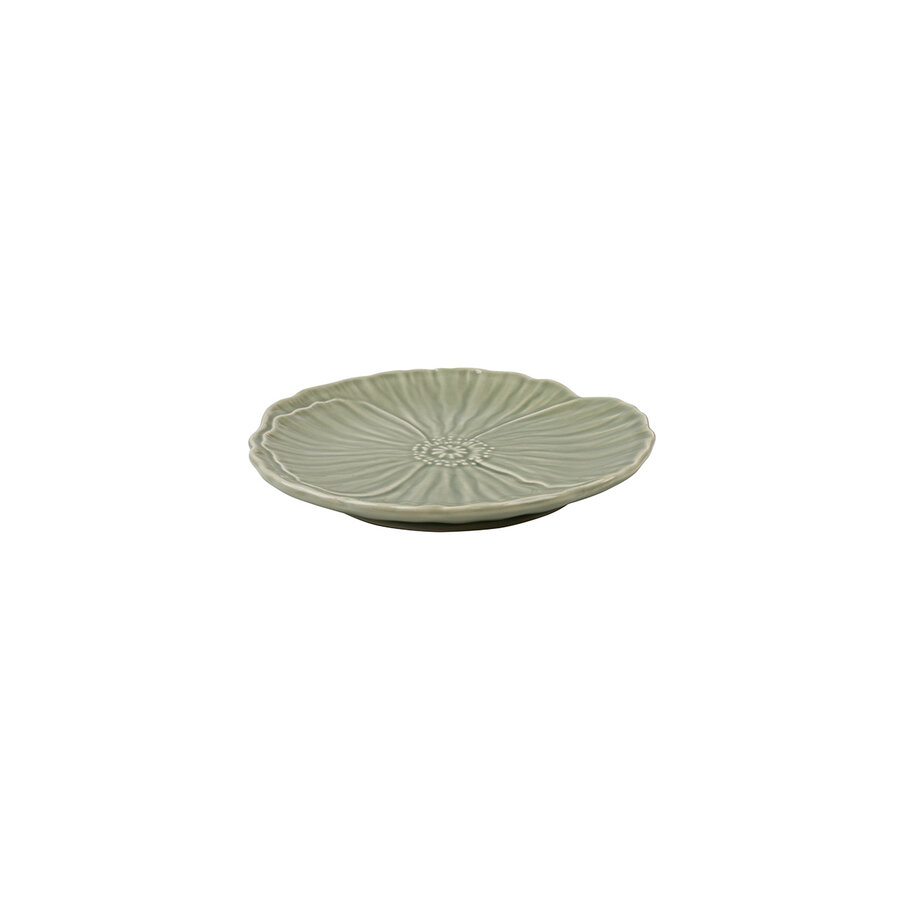 Gebaksbord Papaver 15 cm Mosgroen