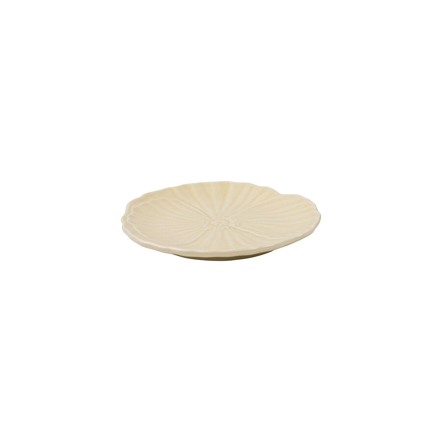 Gebaksbord Papaver 15 cm Beige