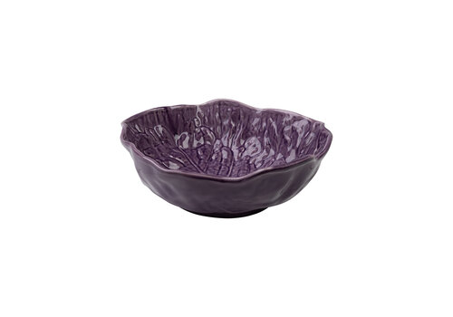 Medium Deep Lettuce Leaf Bowl 25 x 23 cm Purple   Medium Deep Lettuce Leaf Bowl 25 x 23 cm Purple