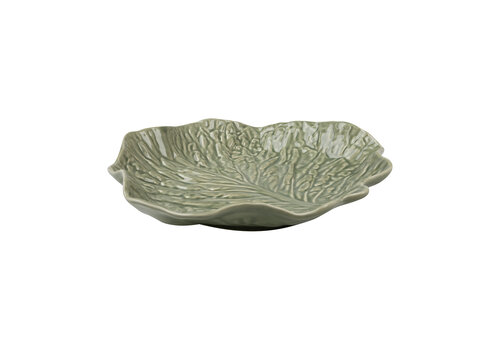 Medium Shallow Lettuce Leaf Bowl 28 x 30 cm Moss Green   Medium Shallow Lettuce Leaf Bowl 28 x 30 cm Moss Green