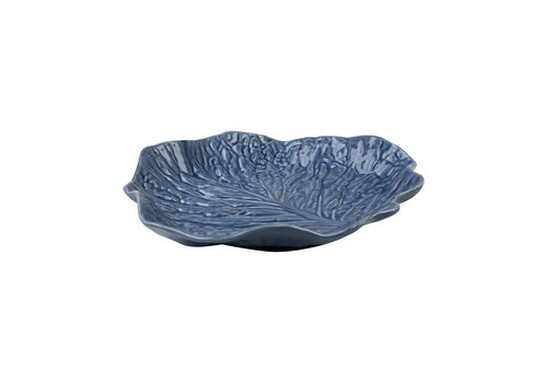 Medium Shallow Lettuce Leaf Bowl 28 x 30 cm Denim   Medium Shallow Lettuce Leaf Bowl 28 x 30 cm Denim