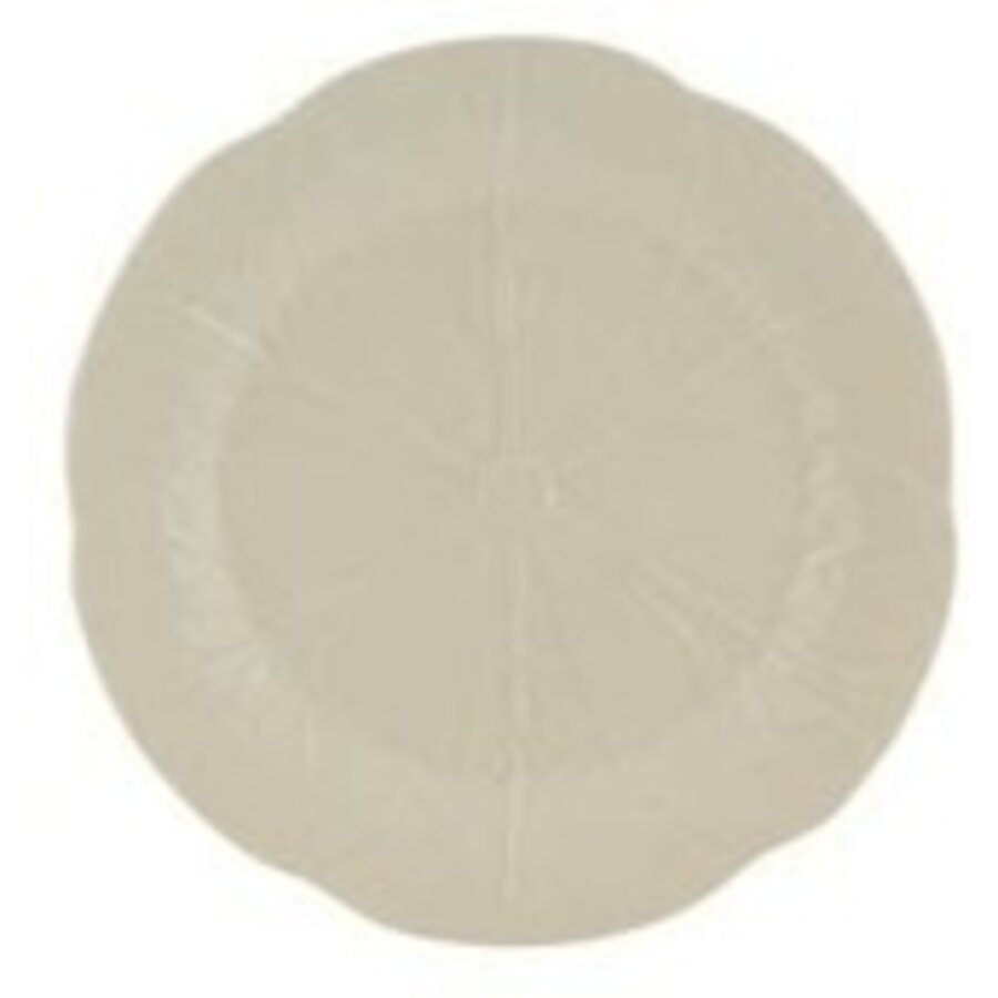Onderbord 31cm cabbage wit