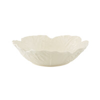 Slaschaal 28cm cabbage wit