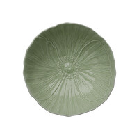 Slaschaal Papaver 28 cm Mosgroen