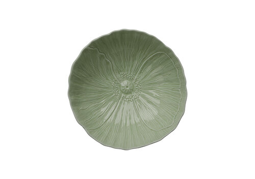  Slaschaal Papaver 28 cm Mosgroen 