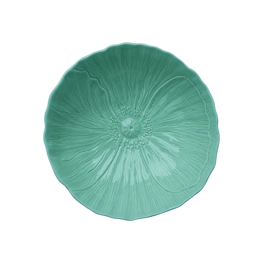 Slaschaal Papaver 28 cm Azur