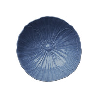 Slaschaal Papaver 28 cm Denim