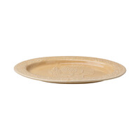 Ovale schaal kalkoen 48x36x4cm Beige