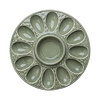 Egg Platter 28 cm Moss Green