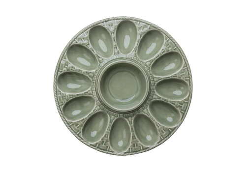  Egg Platter 28 cm Moss Green 