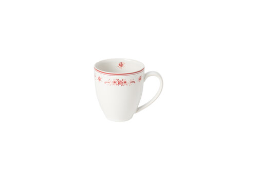  Mug 41cl VILA white-red 