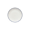 Breakfast plate 21cm Vila white-blue edge