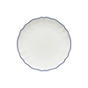 Dinerbord 27cm Vila wit-blauw rand
