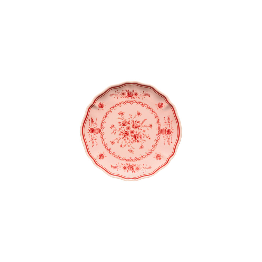 Gebaksbordje 17cm Vila roze-rood