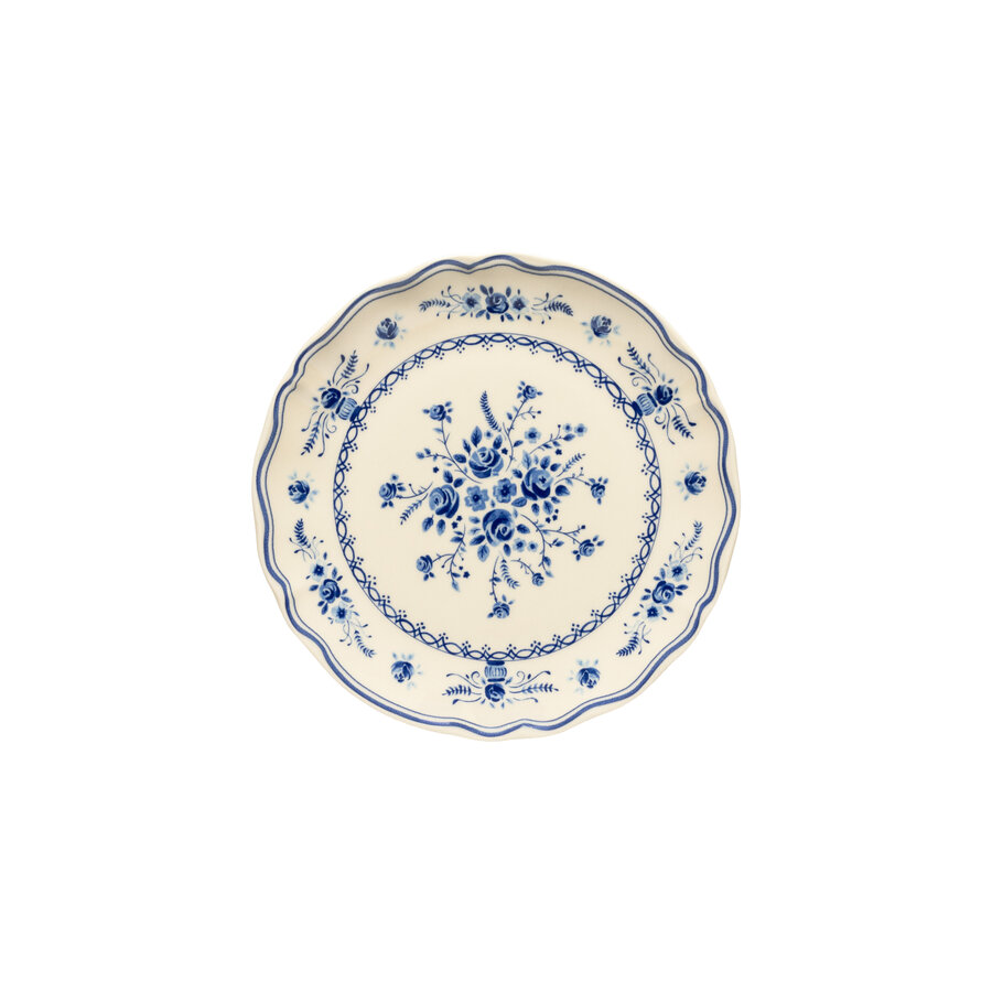 Breakfast plate 21cm Vila creme-blue