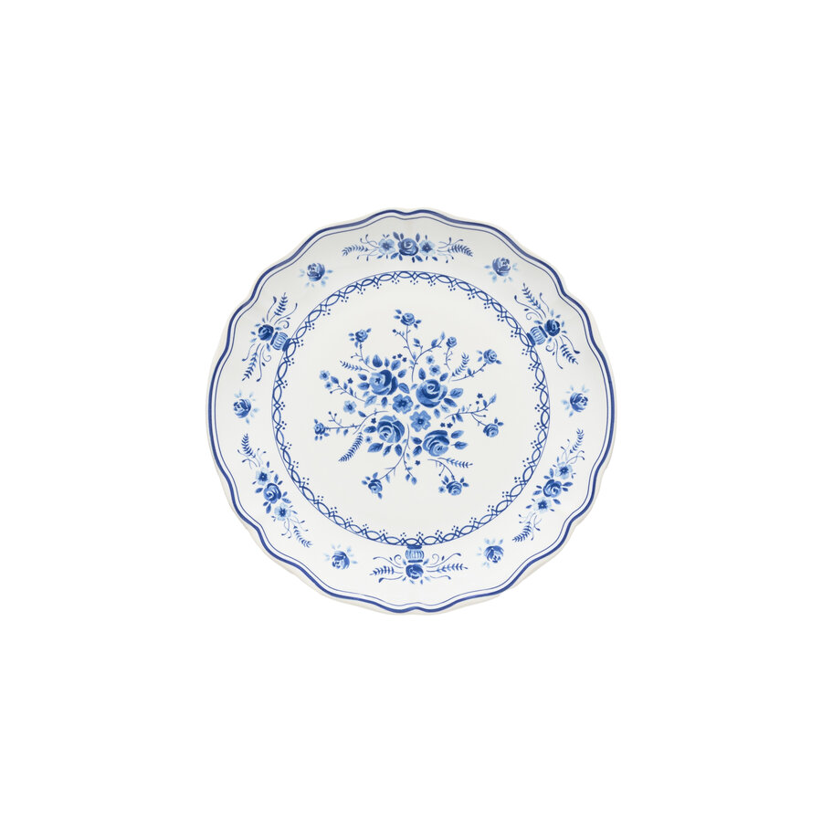 Breakfast plate 21cm Vila white-blue