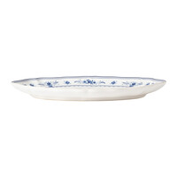 Oval dish 32cm Vila white-blue