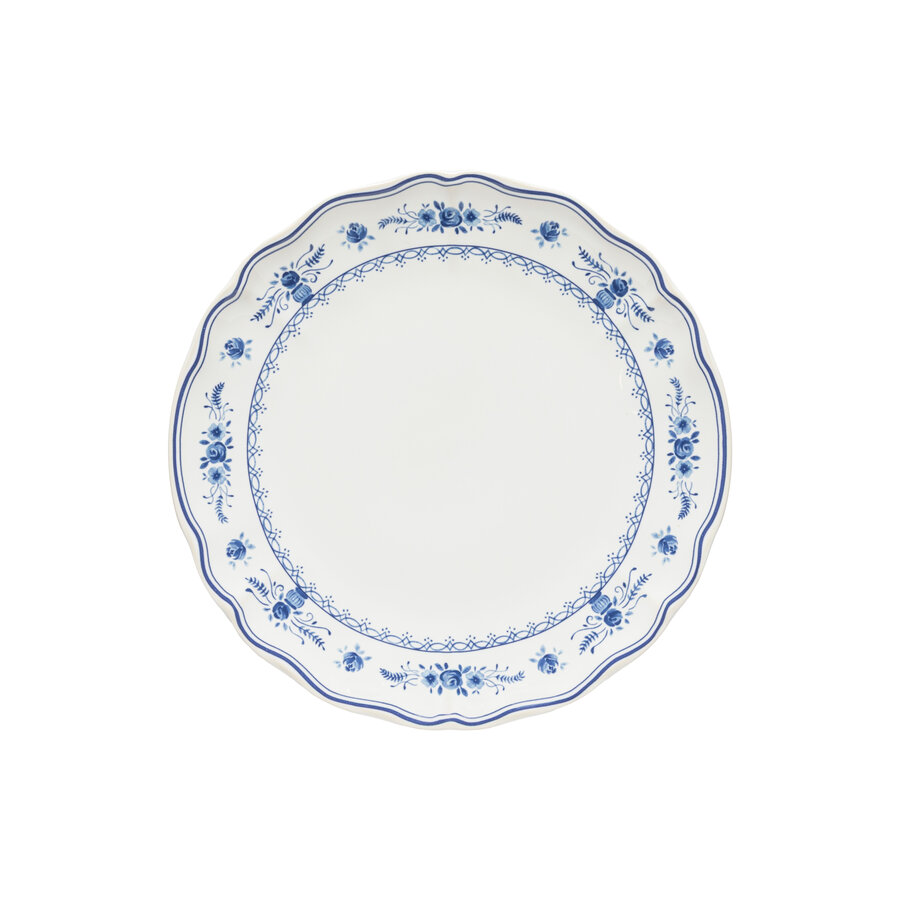 Dinnerplate 27cm Vila white-blue