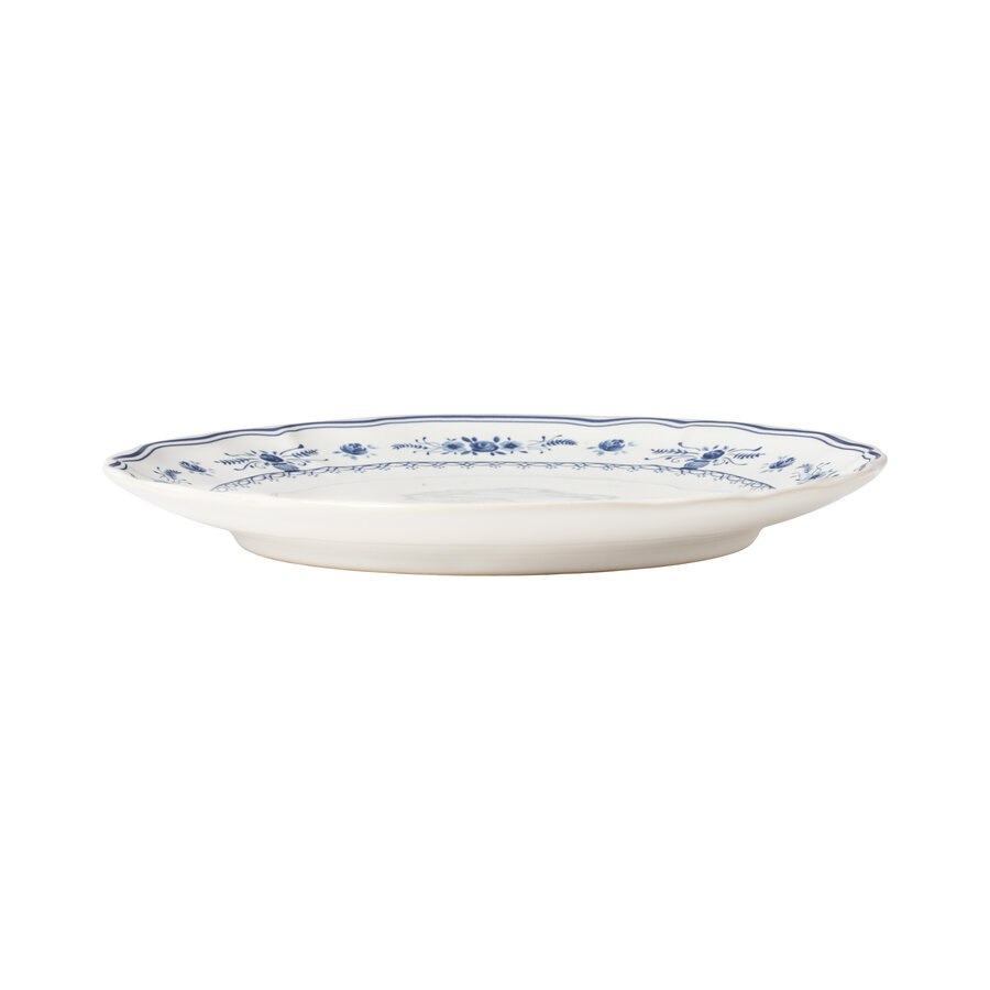 Dinnerplate 27cm Vila white-blue