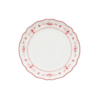 Dinnerplate 27cm Vila white-red