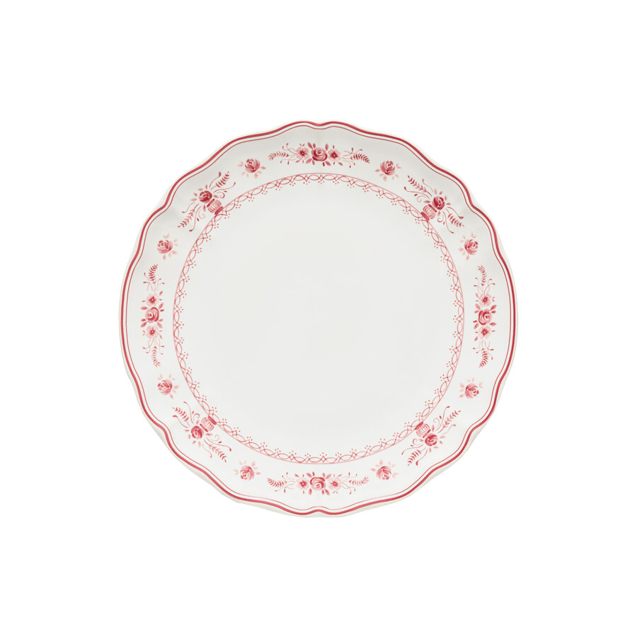 Dinnerplate 27cm Vila white-red