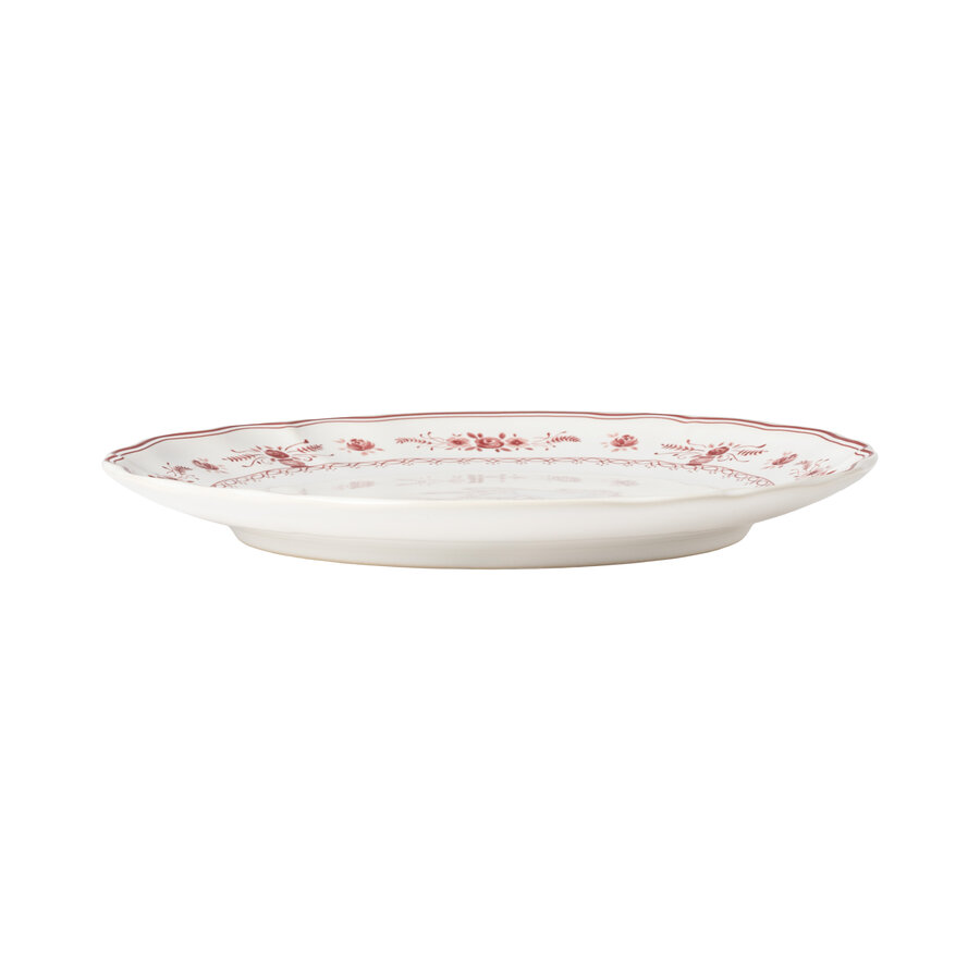 Dinnerplate 27cm Vila white-red