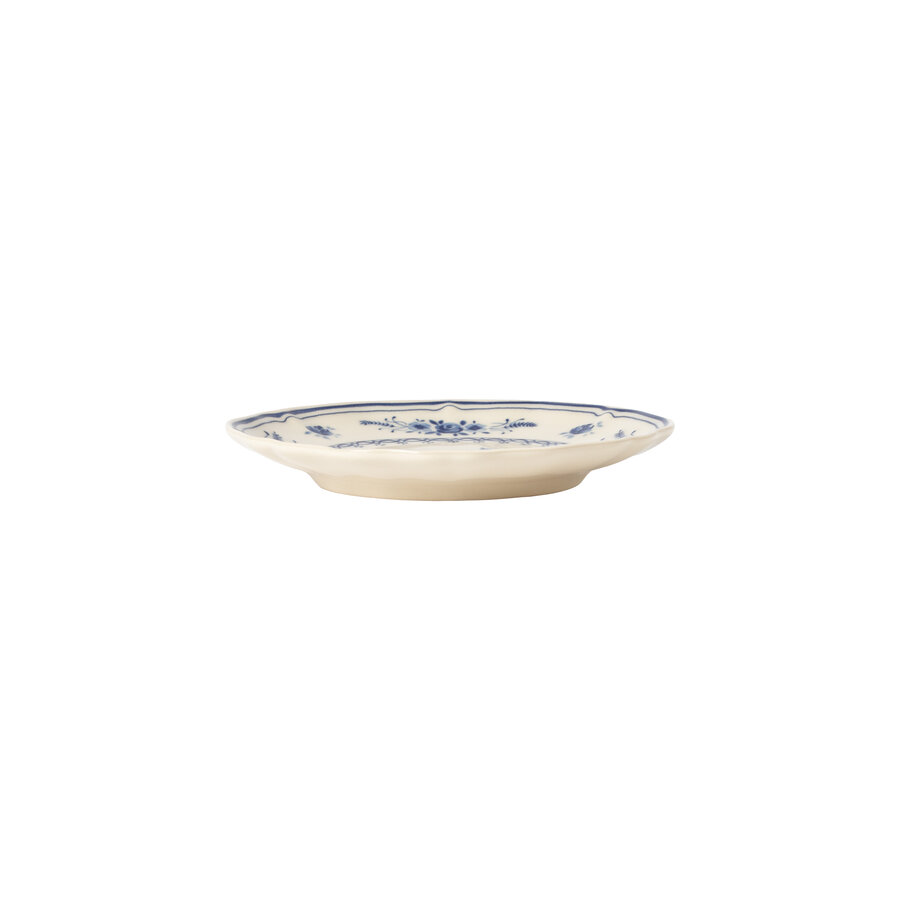 Gebaksbordje 17cm Vila beige-blauw
