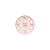 Appetizer plate 17cm Vila white-red