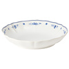Round dish 34 cm VILA white-blue
