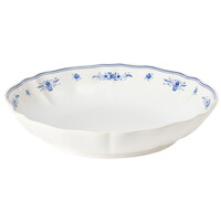Round dish 34 cm VILA white-blue