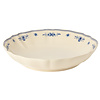 Ronde schaal 34 cm VILA creme-blauw
