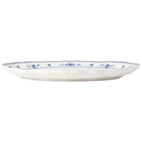 Oval dish 40 cm VILA white-blue