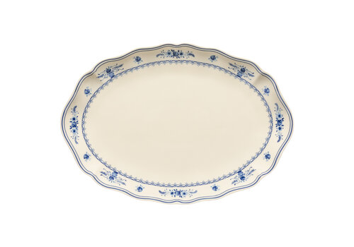  Ovale schaal 40 cm VILA Beige-blauw 