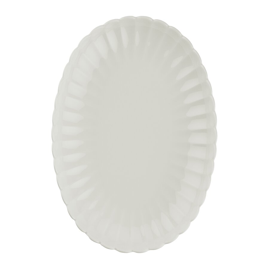 Ovale schaal 24 cm Luz wit