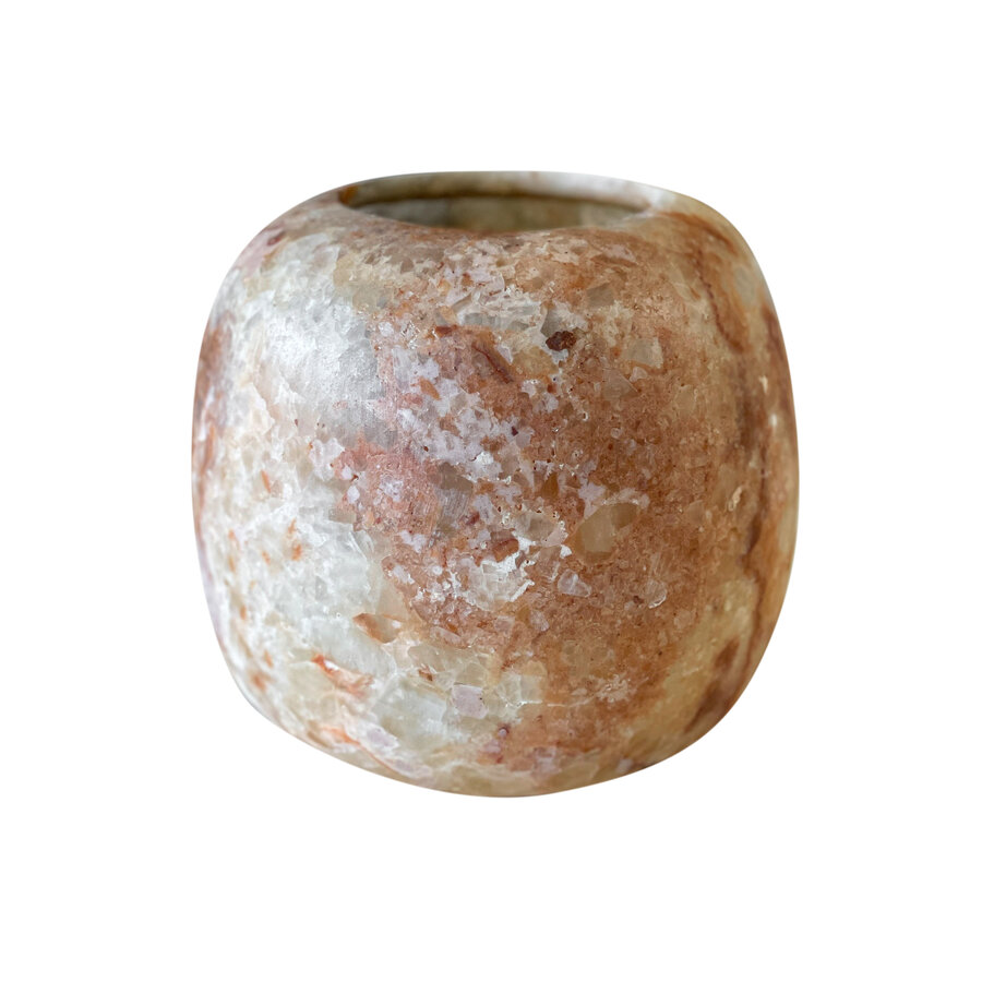 Albaster wax holder XL brown (425)