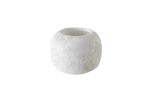  Albaster wax holder small white 