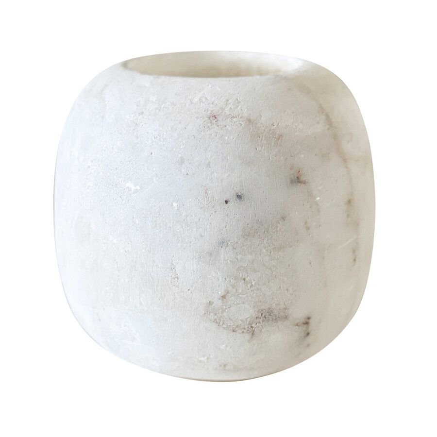 Albaster wax holder XXL white