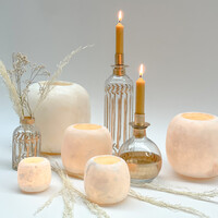 Albaster wax holder XXL white
