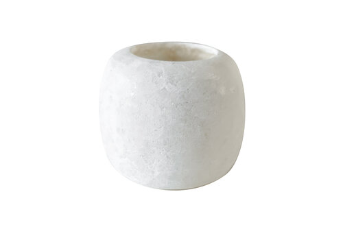  Albaster wax holder large white 